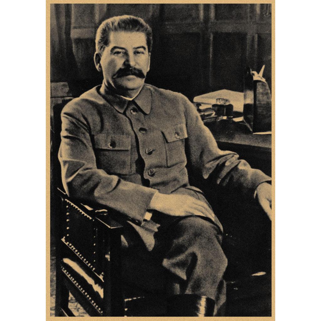 Red Revolution Retro Poster: Stalin, Lenin, Marx Soviet Era Wall Art 297