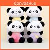 Cute Panda Plush Key Holder Soft Toy Adorable Bag Charm For Couples And Gifts