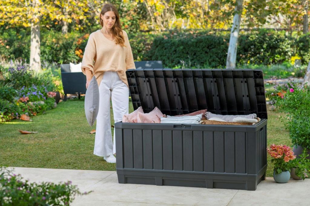 KETER Садовый ящик для хранения, сиденье 350 л