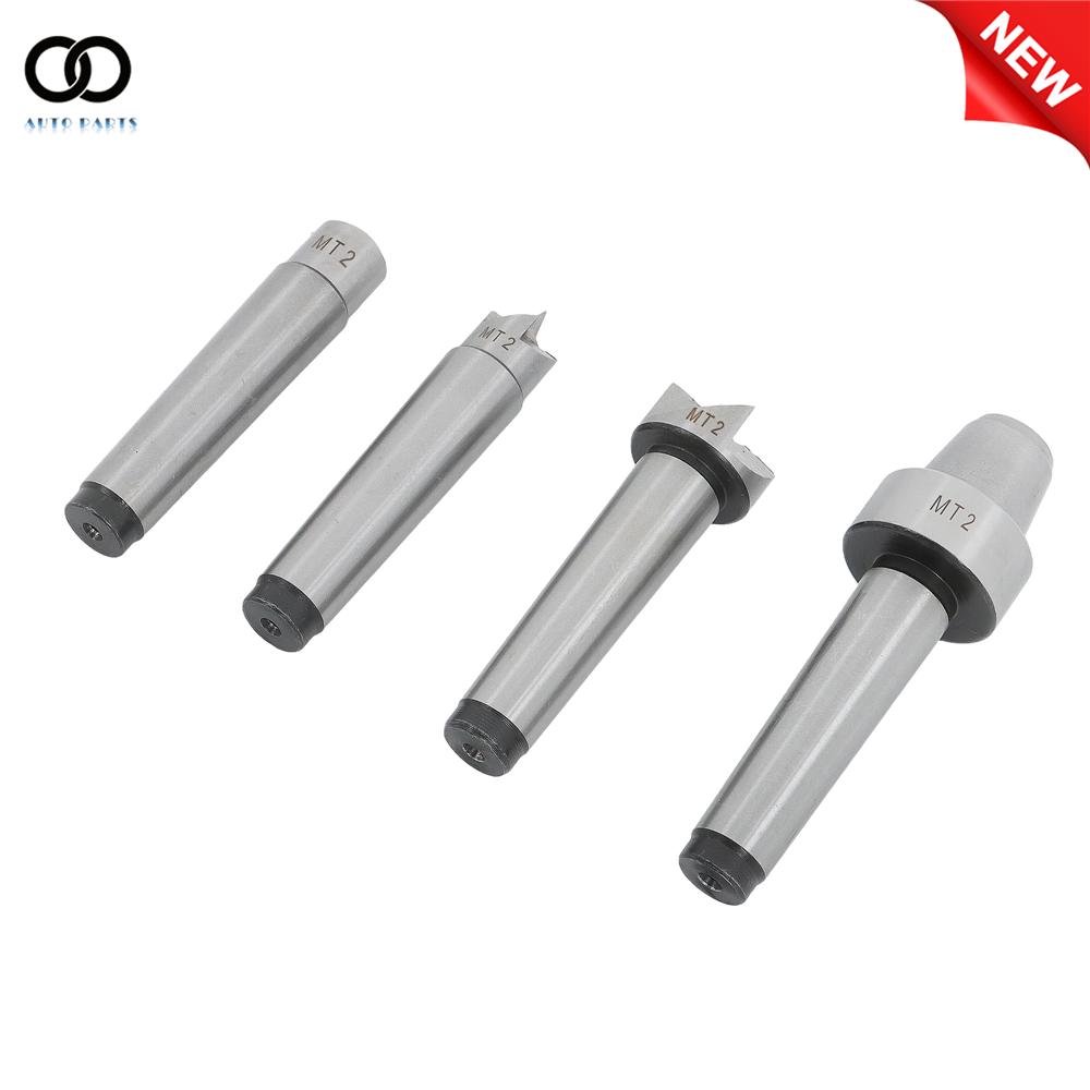 4Pcs MT2 Wood Lathe Live Center Drive Spur Cup Set for Wood & Metalworking Lathe