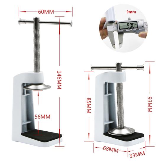 Adjustable Table Lamp Lights Metal Stand Swivel Clip Arm Clamp Lock Holder