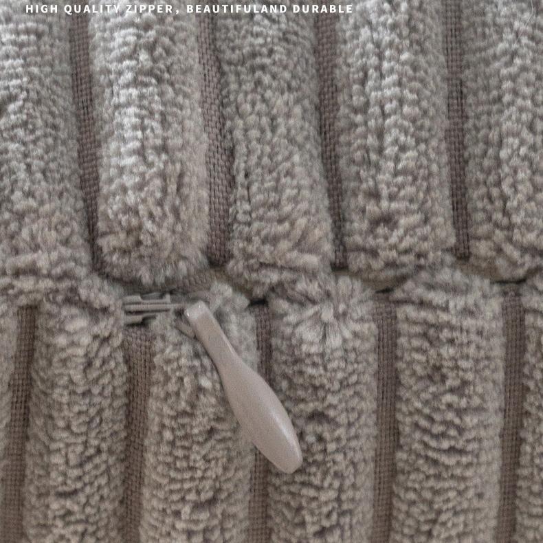Corduroy Pillowcase Modern Minimalist Pillow Cover Living Room Sofa Cushion Cover Solid Color Waist Pillowcase Backrest Pillowcase