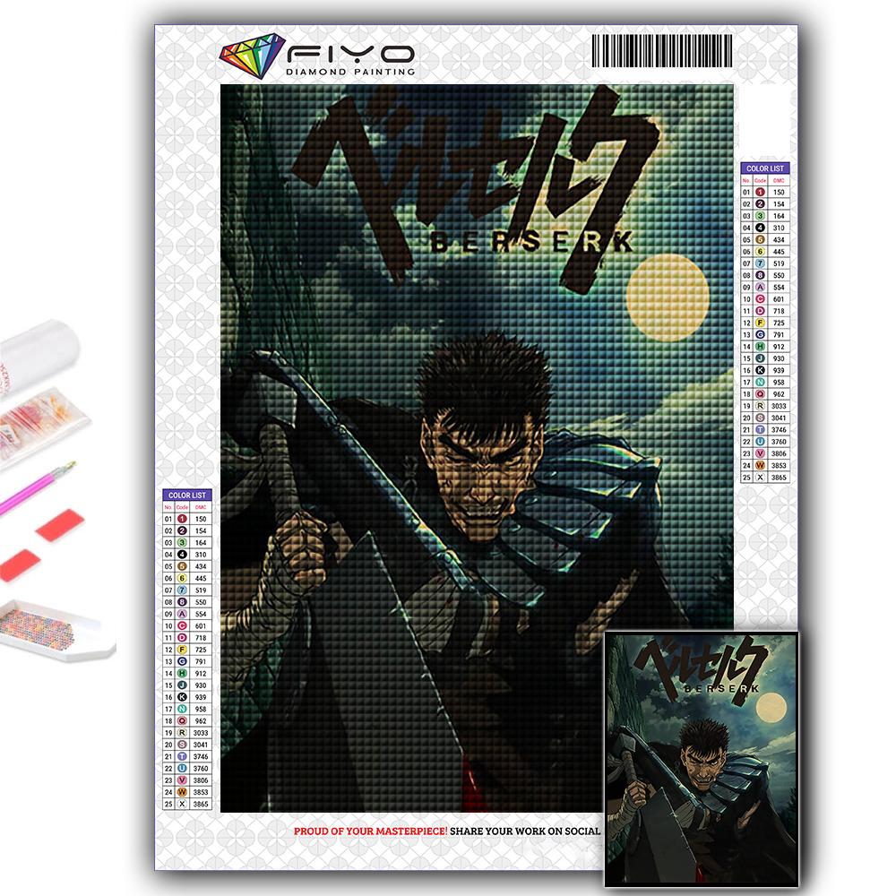 Алмазная картина Аниме Берсерк Алмазная мозаика Ремесло Алмазная вышивка Картина
