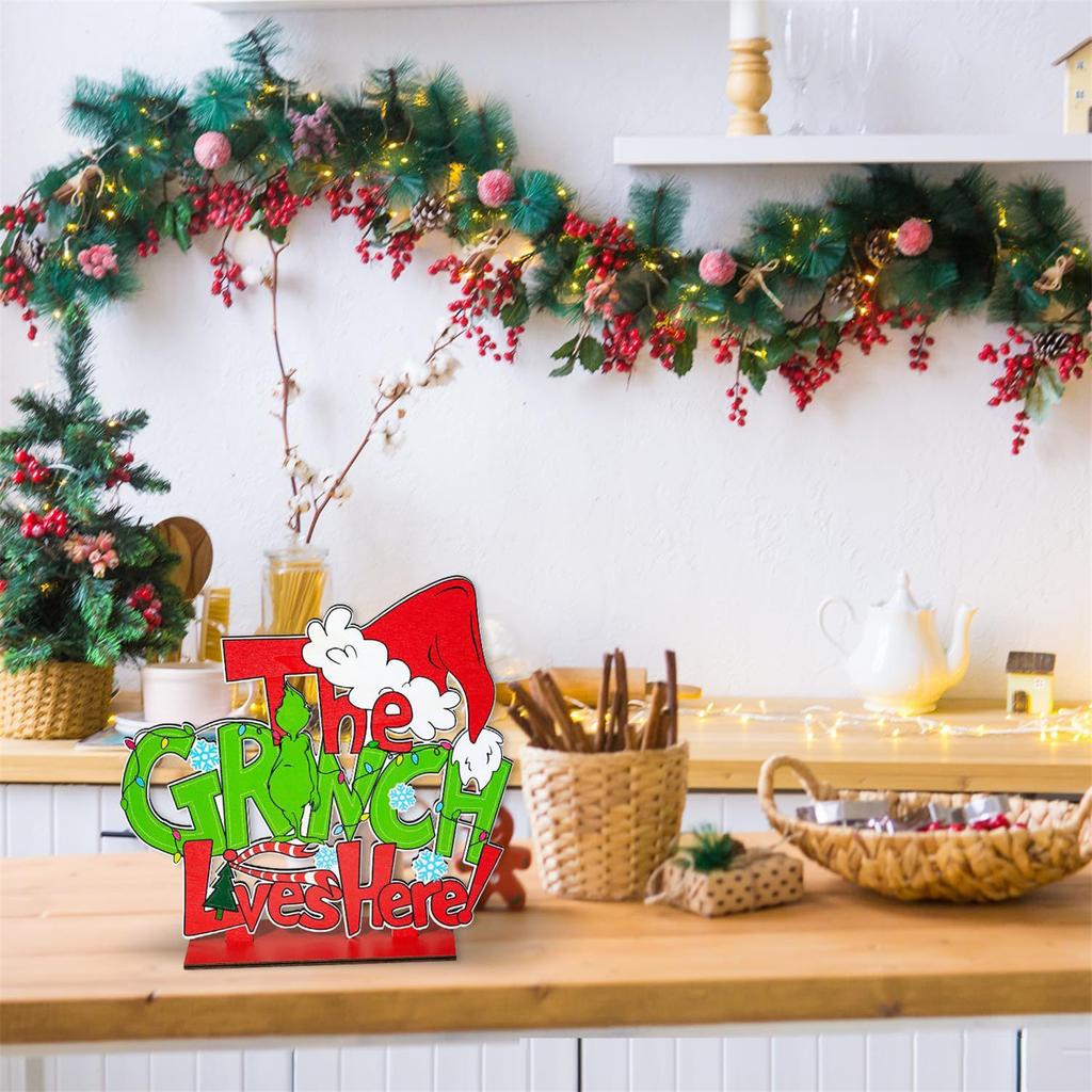 Рождественские деревянные принадлежности для украшения вечеринки, Праздничные украшения, Подарки для друзей и семьи