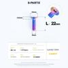 S-Parts Bowl Set Cover Fixing Screws Titanium Alloy Flower-Shaped Core Screws Stan