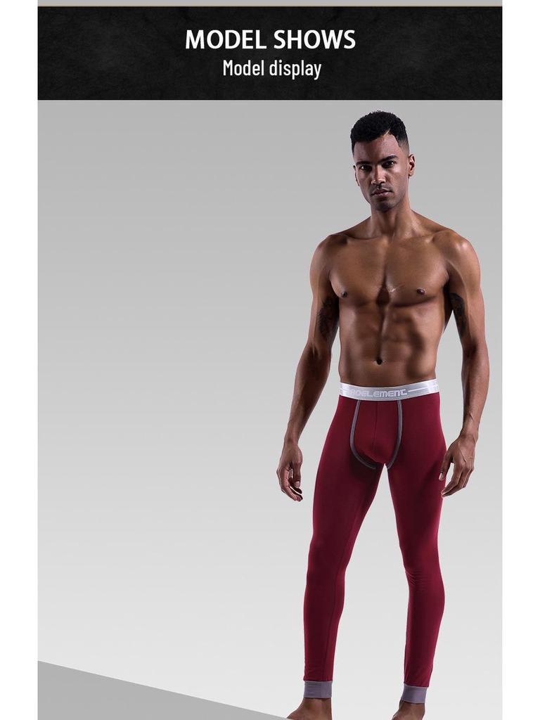 Мужские облегающие леггинсы со средней посадкой: Тонкие хлопковые брюки Nine-Point осень/зима