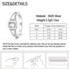 Men‘s Square Diamond Geometric Design Ring New Original Design 100% Sterling Silver 925 Suitable for Anniversaries and Wear