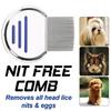 Free Pet Hair Comb Flea Brush Lice Comb Stainless Steel Teeth Lice Nit Comb Head Lice Treatment