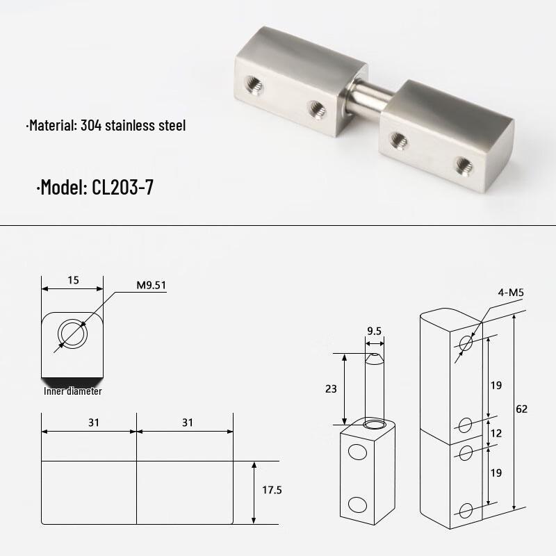BENXINNONG Detachable Electrical Cabinet Door Hinge