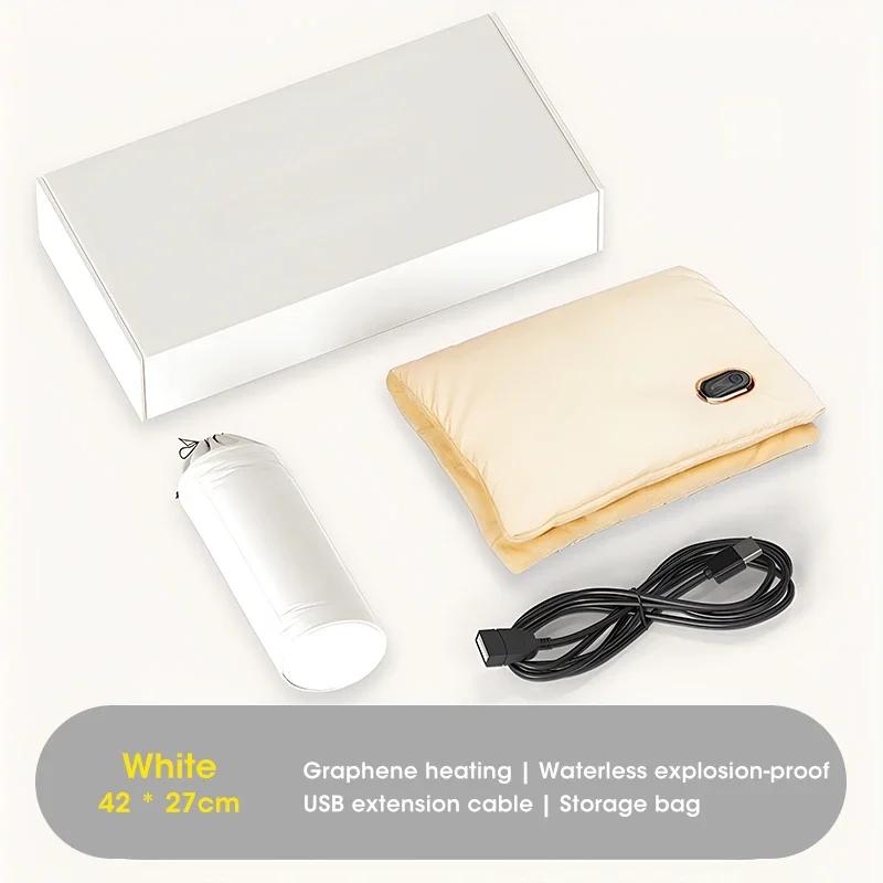 Быстронагревающийся Портативный USB Графеновый Нагревательный Коврик для Рук, Тела, Живота, Зимний, для Дома, Офиса