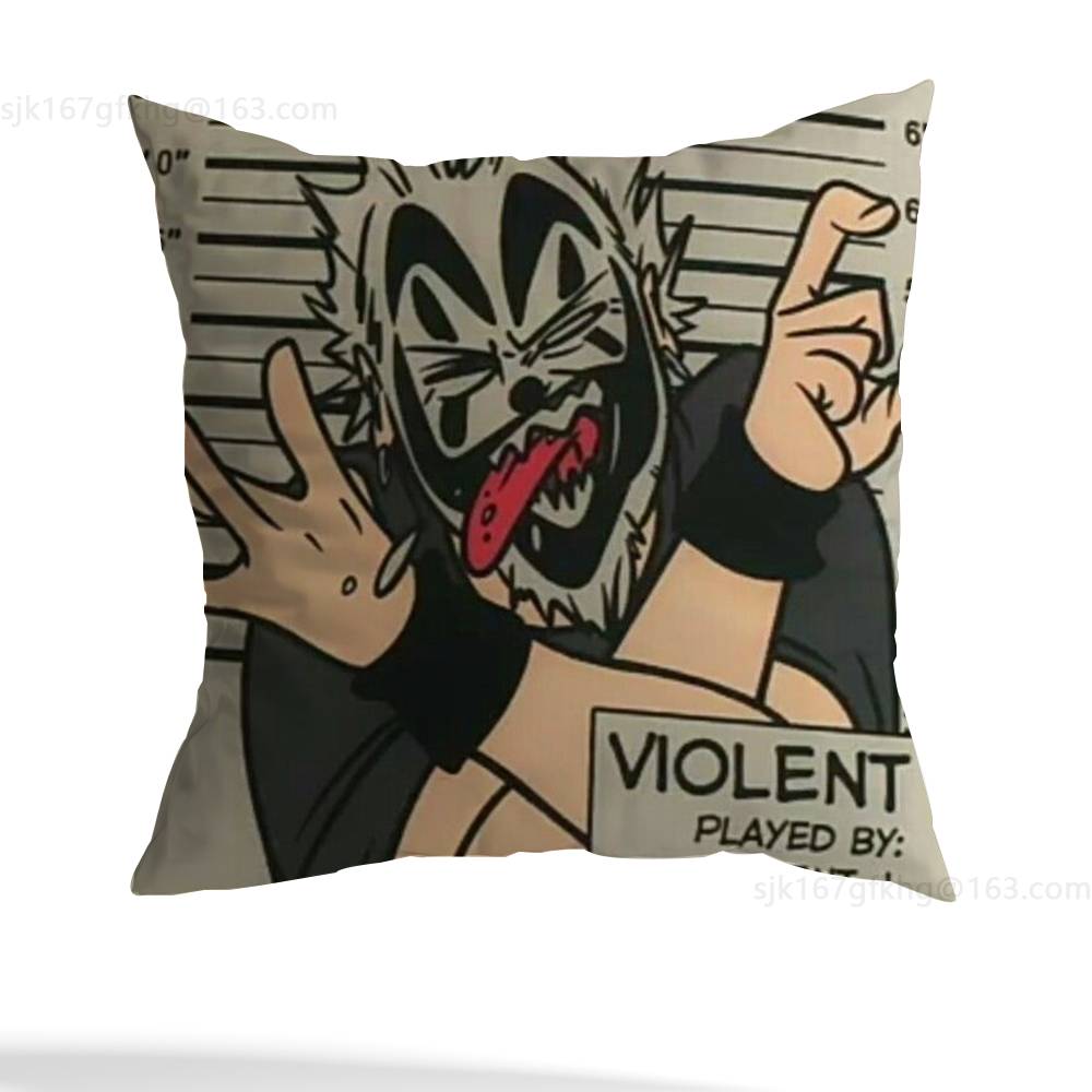 Наволочка Insane Clown Posse, противоаллергенная, с невидимой молнией, из шелковистого короткого плюша, чехол для диванной подушки