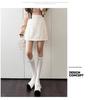 Korean Style Petite High-Waist Corduroy A-Line Skirt: Black Slimming Midi & Mini Skirt for Autumn/Winter