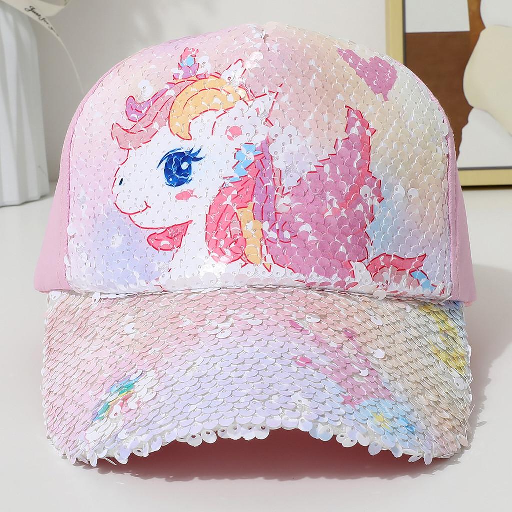 Mermaid Unicorn Pattern Kids Baseball Cap With Uv Protection And Breathable Fabric
