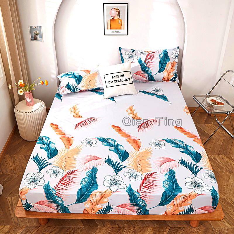 1 шт. простыни для спальни 100% полиэстер эластичная лента вокруг простыни на резинке только (Исключая наволочки)