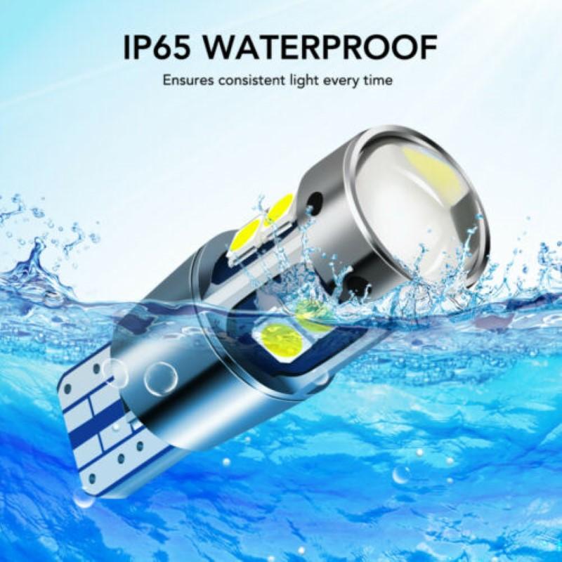 2/1 шт. W5W T10 светодиодный Canbus без ошибок 3030 10SMD Auto 5W5 светодиодный светильник с клиновидным боковым указателем поворота супер яркий белый