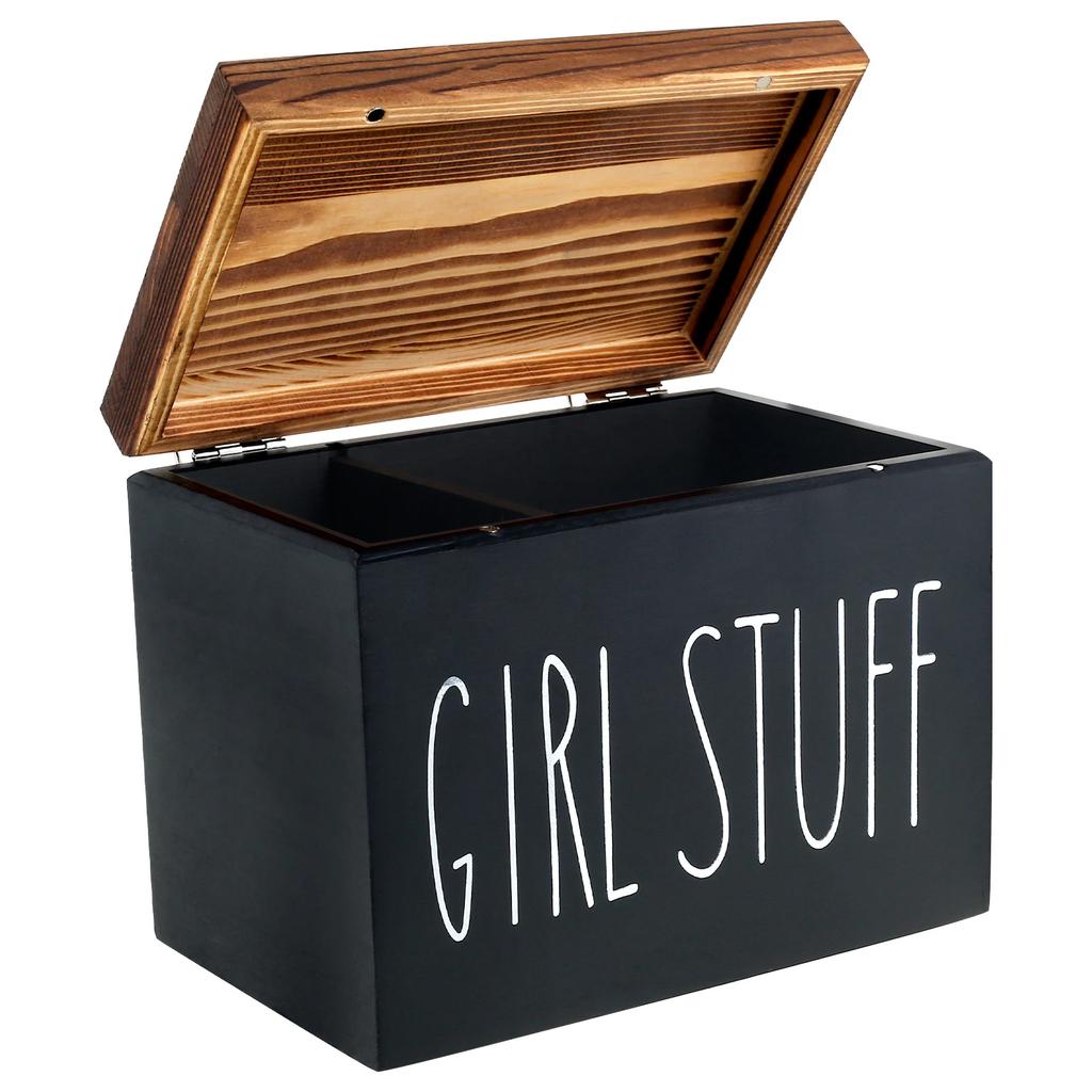 Органайзер для тампонов Держатель для ватных дисков Контейнер для хранения тампонов Практичный контейнер для хранения тампонов и прокладок с крышкой Большая вместимость