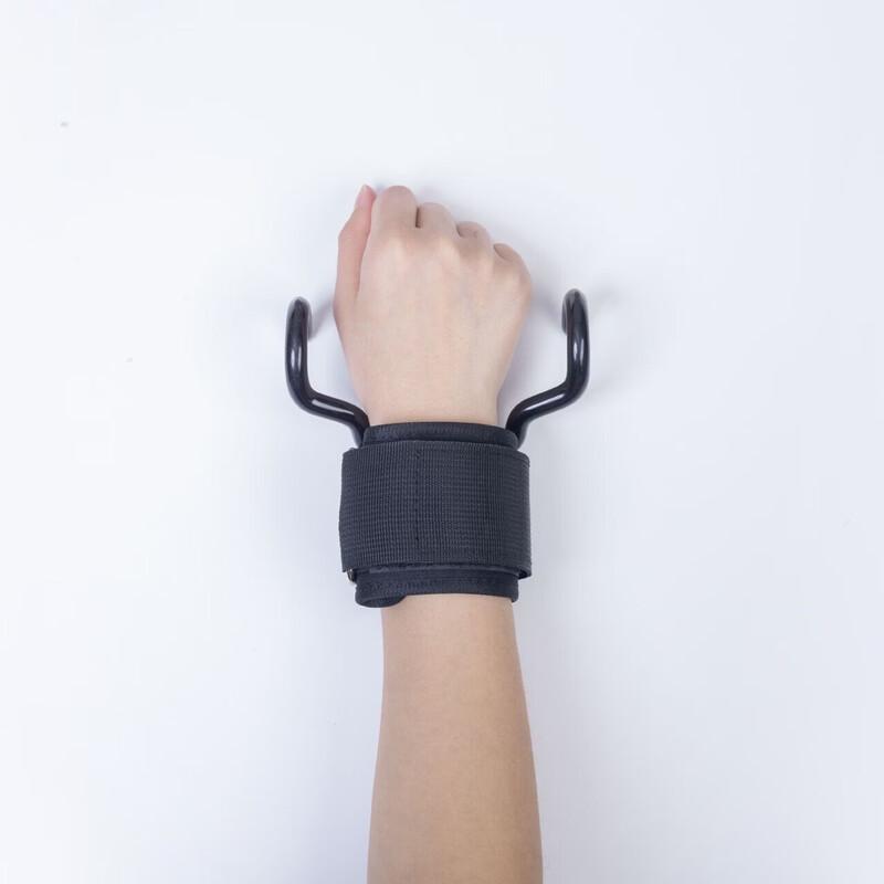 RongLv Power Lifting Hooks with Wrist Wraps