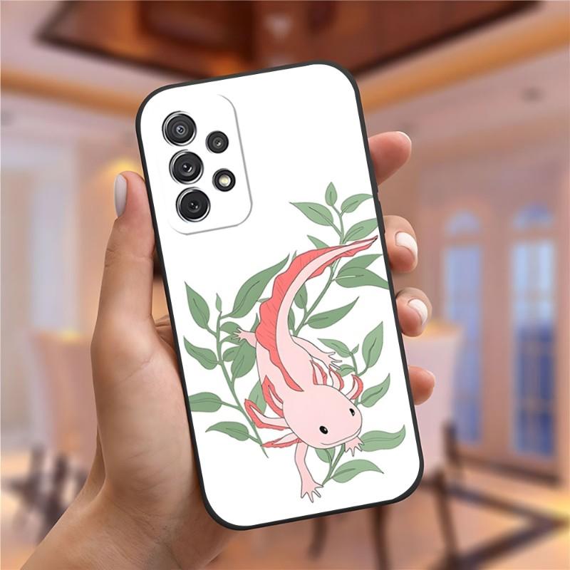 Cute Animal Axolotl Phone Case For Samsung Galaxy S23 S22 S10 S20 S30 S21 S8 S9 Pro Plus Ultra Fe Design Back Cover