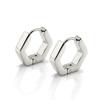 Хирургические серьги-гвоздики из нержавеющей стали 316L в форме сердца, квадрата, прямоугольника, геометрические, для женщин, мужчин, мальчиков и девочек, пирсинг тела, хугги