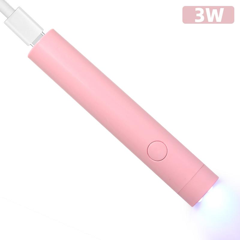 Mini UV Nail Lamp Dryer Machine Portable USB Rechargeable LED Nail Quick Drying Light Handheld Manicure Lamp For Gel Varnish