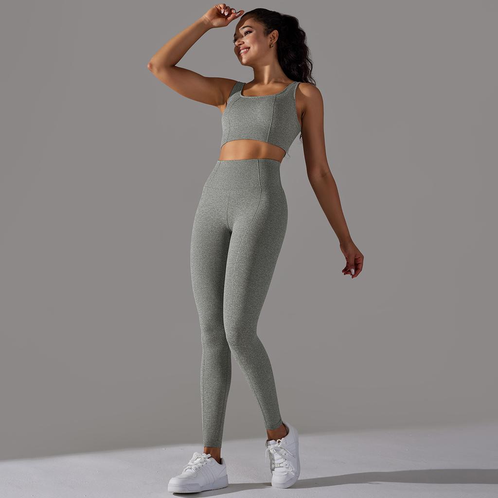 Auroth комплект из 2 предметов для йоги, женский спортивный костюм, бесшовная майка с высокой талией, эластичные колготки для йоги, комплекты для фитнеса
