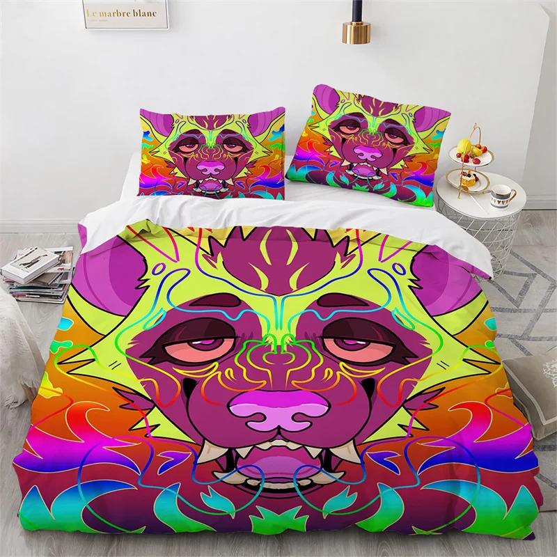 3D Animal Duvet Cover Microfiber Wolf Fox Elk Bedding Set Wild Animals Comforter Cover King Queen For Teen Adults Bedroom Decor