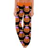 Women's Comfy Pajama Pants Pocket Halloween Print Drawstring Wide Leg Pants