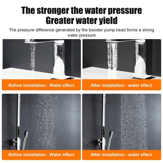 Автоматический портативный насос повышения давления воды 3 режима регулируемый водонепроницаемый низкий уровень шума 100 Па бытовой