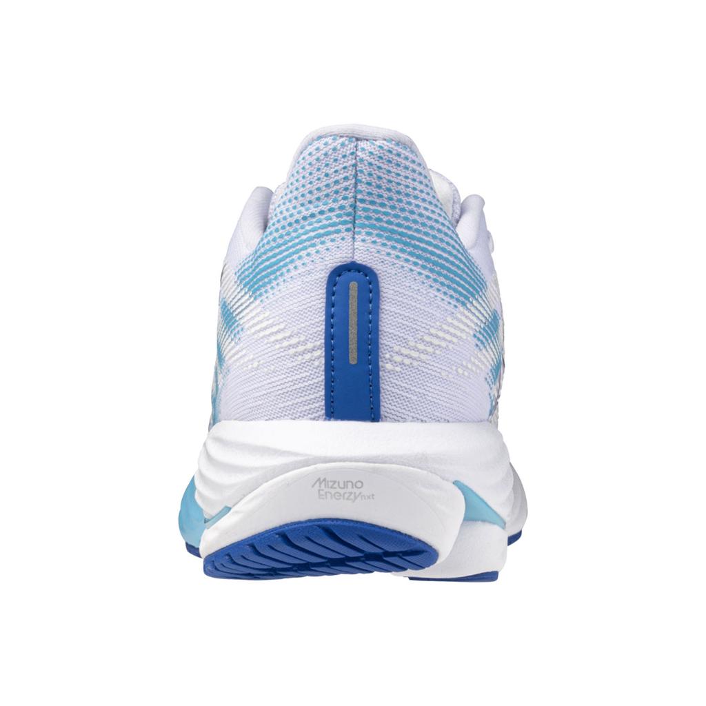 Mizuno Wave Rider 28 Удобные Универсальные Нескользящие Прочные Дышащие Низкие Кроссовки Женские кроссовки Белые Синие J1GD240321