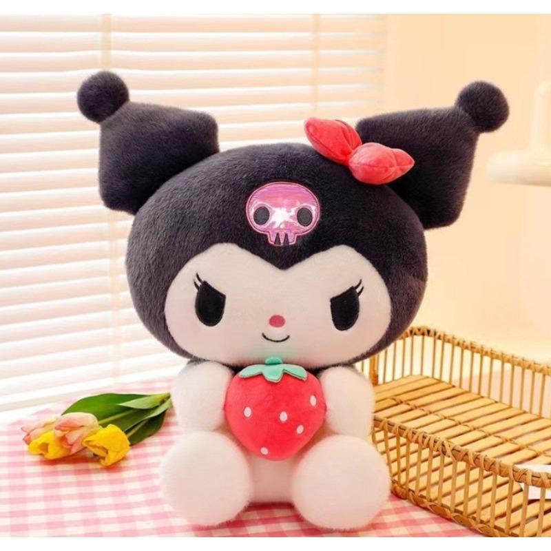 Очаровательная плюшевая кукла Sanrio 25 см Куроми, собачка Цзядэ, в костюме, мягкая набивная игрушка, идеальный подарок на день рождения для детей