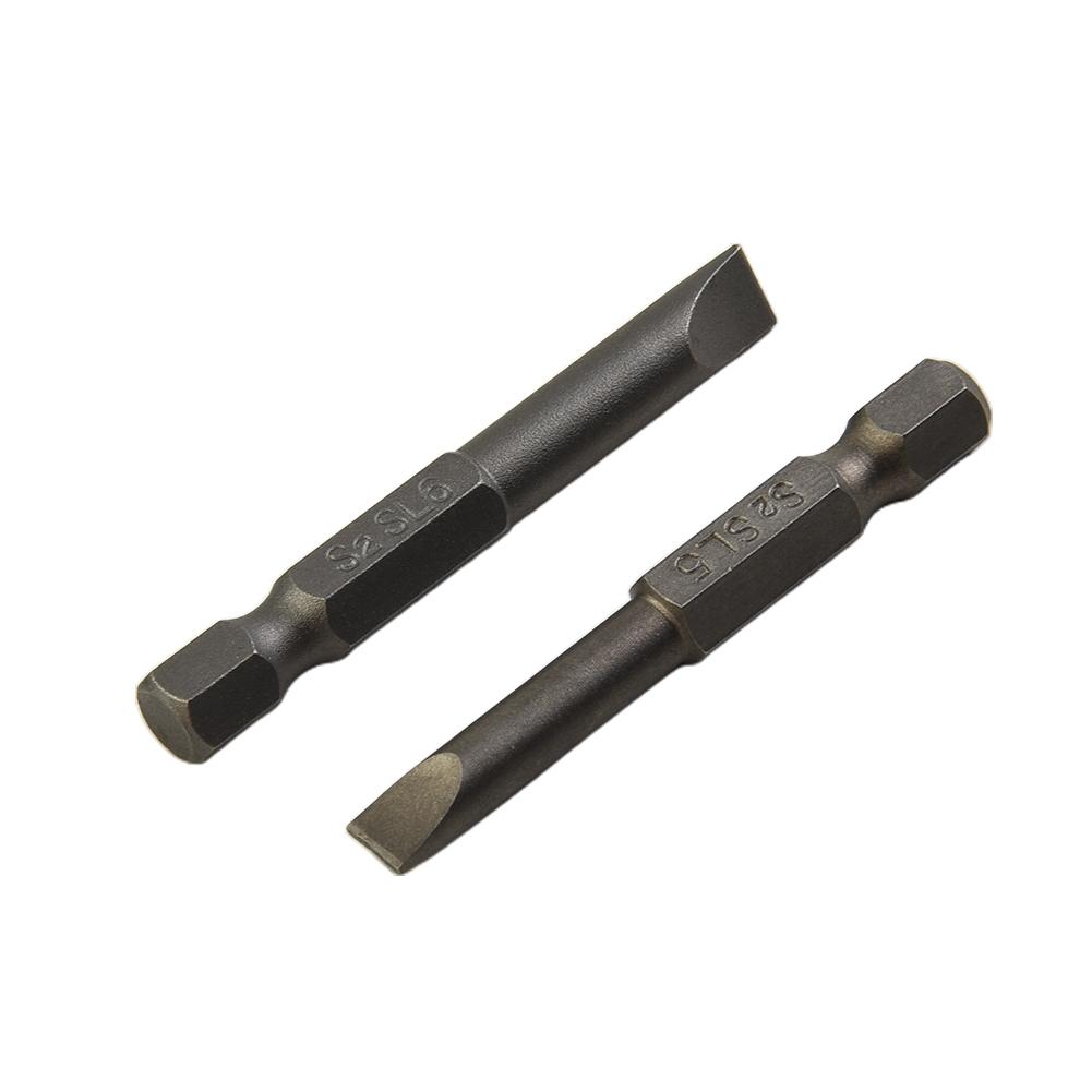 Набор магнитных шлицевых бит для отвертки (6 шт. 50 мм) для домашнего и мастерского использования