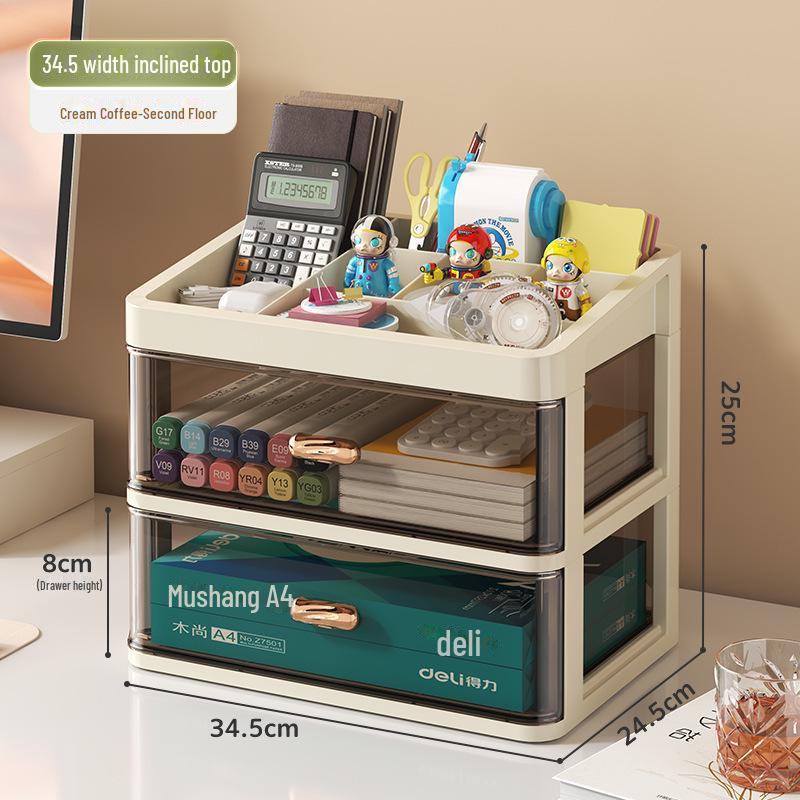 Пластиковый настольный органайзер для канцелярских принадлежностей и косметики