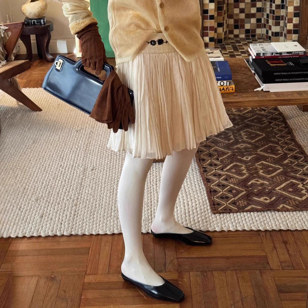 2025 лето новые P дом высокий класс нишевые квадратный носок Мюли прохладные тапочки женские носить плоская подошва сумка голова полутапочки