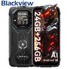Blackview ROCK 1 Защищенный смартфон с двумя экранами 6.56'+2.01' с ИИ, аккумулятор 15000 мАч, 24 ГБ ОЗУ 256 ГБ ПЗУ, Helio G81, 180 Гц, Рейтинг водонепроницаемости IP69K/IP68