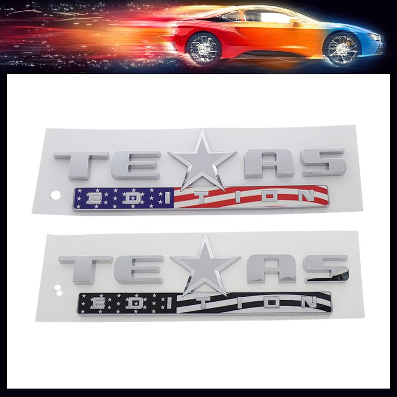 3D Премиум Надпись TEXAS EDITION Стиль флага США для автомобиля Капот двигателя Крыло багажник Задняя наклейка Эмблема Значок Наклейка