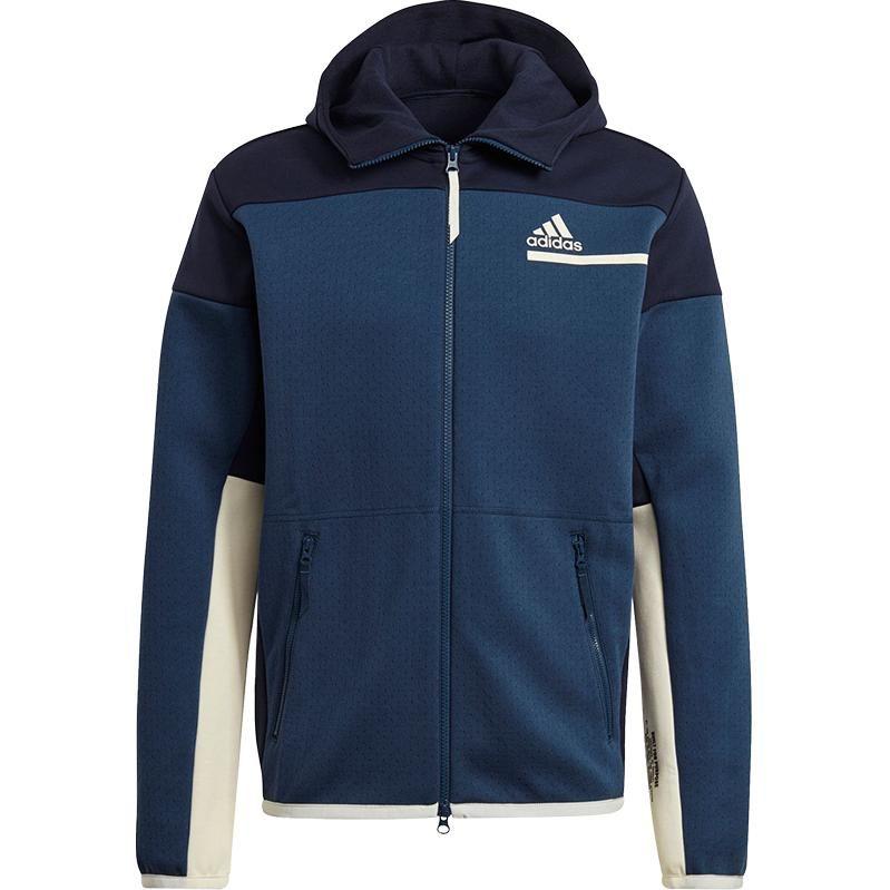 adidas Куртки Мужские Темно-синие С капюшоном Умеренные Другие GN6834