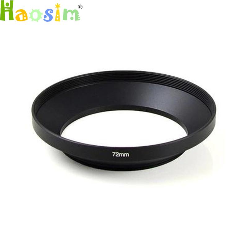 49 52 55 58 62 67 72 77 82mm Black Camera Metal Lens Hood Wide Angle Screw In Mount Lens Hood for canon nikon for S&ny Pentax