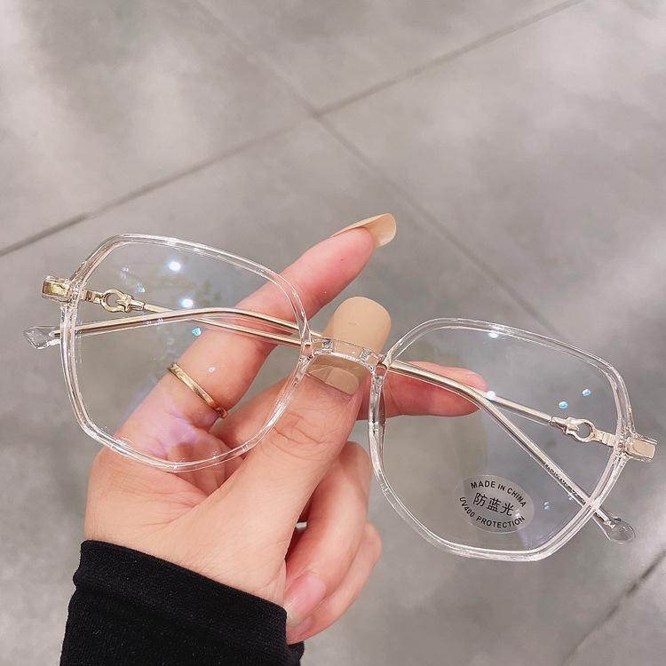 Женские очки для защиты глаз от синего света, оправа Tr90, простое лицо, тонкое лицо, уличные очки для близорукости, плоские очки 30109