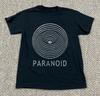 Футболка Black Sabbath Vertigo Paranoid, Унисекс черная футболка, Размер S-4XL