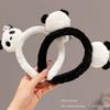 Chinese Style Panda Headband Zoo Hair Clip Plush Doll Hair Hoop Cartoon Hair Band  Wash Face