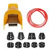 Pneumatic Crimping Tool Am-10, Air Powered Wire Terminal Crimping Machine Crimping Up To 16mm2, Pneumatic Crimper Plier Machine with 10 Sets Of Dies
