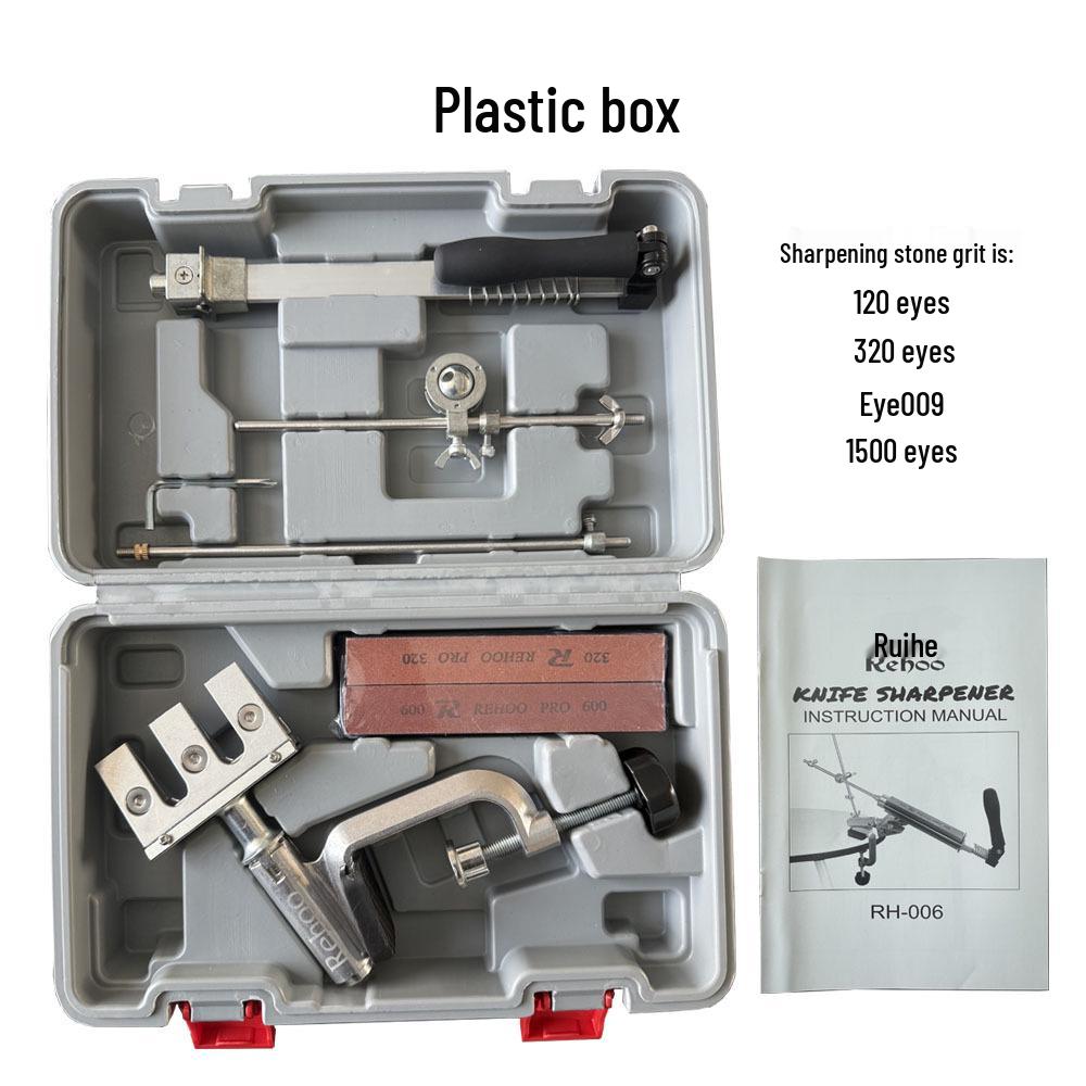 Ruihe Rehoo Металлический держатель для заточки ножей с фиксированным углом, вращающийся на 360°, RH006