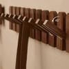 Piano Keys Wooden Wall Coat Rack Clothes Hanger Organizers Hook Portable Clothes Storage Dress Hanger Entrance Hall Furniture