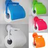 Toilet Paper Holder Suction Cup Tissue Roll Stand Bathroom Rack Random Color