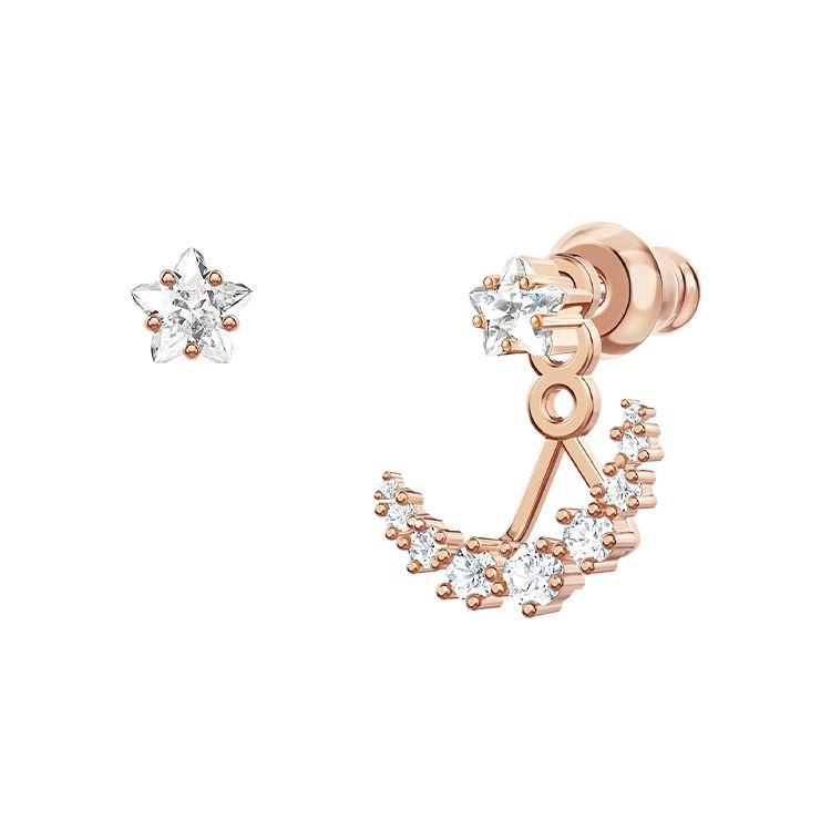 Swarovski Пенелопа Крус Серия Moonsun Двойного назначения Серьги-гвоздики в форме полумесяца Серьги женские Белый 5486351