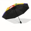 1pc Cherries Automatic Folding Umbrella, Portable & Foldable Design with 8 Ribs, Casual Outdoor Accessory yy250805153