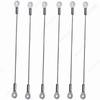 10pcs 1.5mm Stainless Steel Safety Cable with Loops, Heavy Duty Wire Rope Lanyard for Fall Prevention & Equipment Tethering