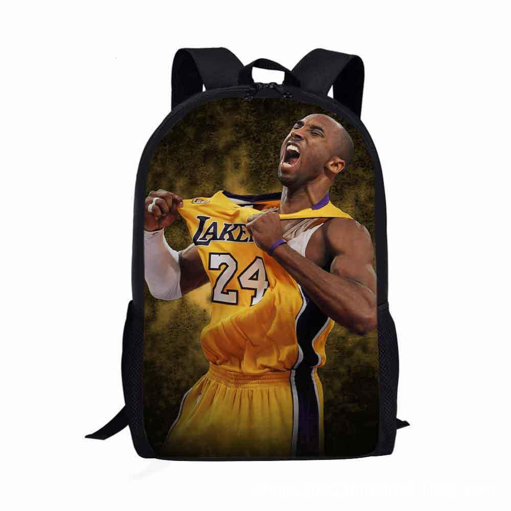 Стильный рюкзак Kobe Curry James Звезда баскетбола для детей и подростков