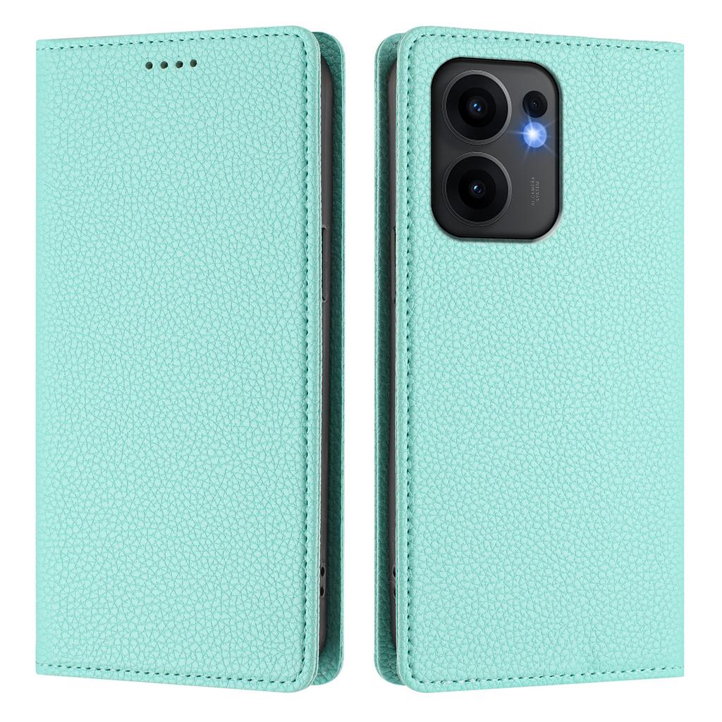 For Oppo Reno13 F 5G Wallet Case RFID Blocking Litchi Texture Leather Mobile Cover