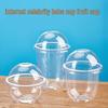 Disposable U-shaped Dessert Cup with Dome Lid